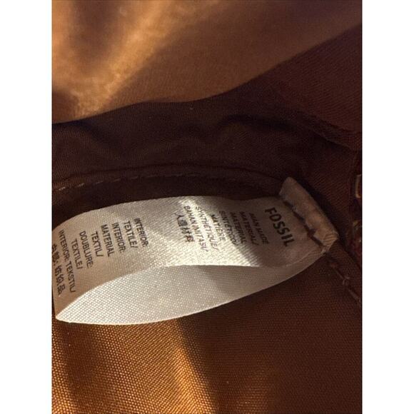 Fossil RED DRAGON 4” Sofia Coin Pouch LLUNAR ROCK Brand New Zip Gold Chain RARE - Picture 6 of 14